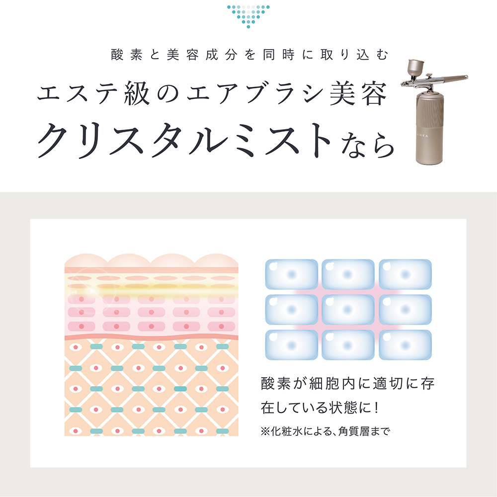 【母の日ギフト対応】  LINKA クリスタルミスト エアースプレー LINKA リンカ 美顔器 美容 エステ エアブラシ スキンケア 保湿 ミスト ギフト ラッピング 贈呈品 プレゼント 母の日 母の日準備 母の日ギフト[EV10-NT-md]