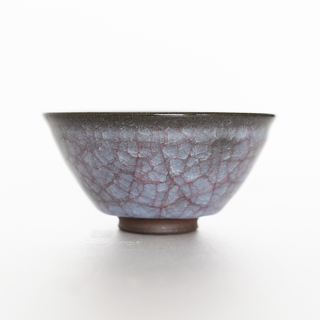 【氷裂貫入青瓷】抹茶茶碗 （小野寺裕司 作） 径13.1cm×高さ6.7cm | 茶碗 湯飲み 夫婦湯飲み 陶器 陶芸 お茶 食器  [EW37-NT]