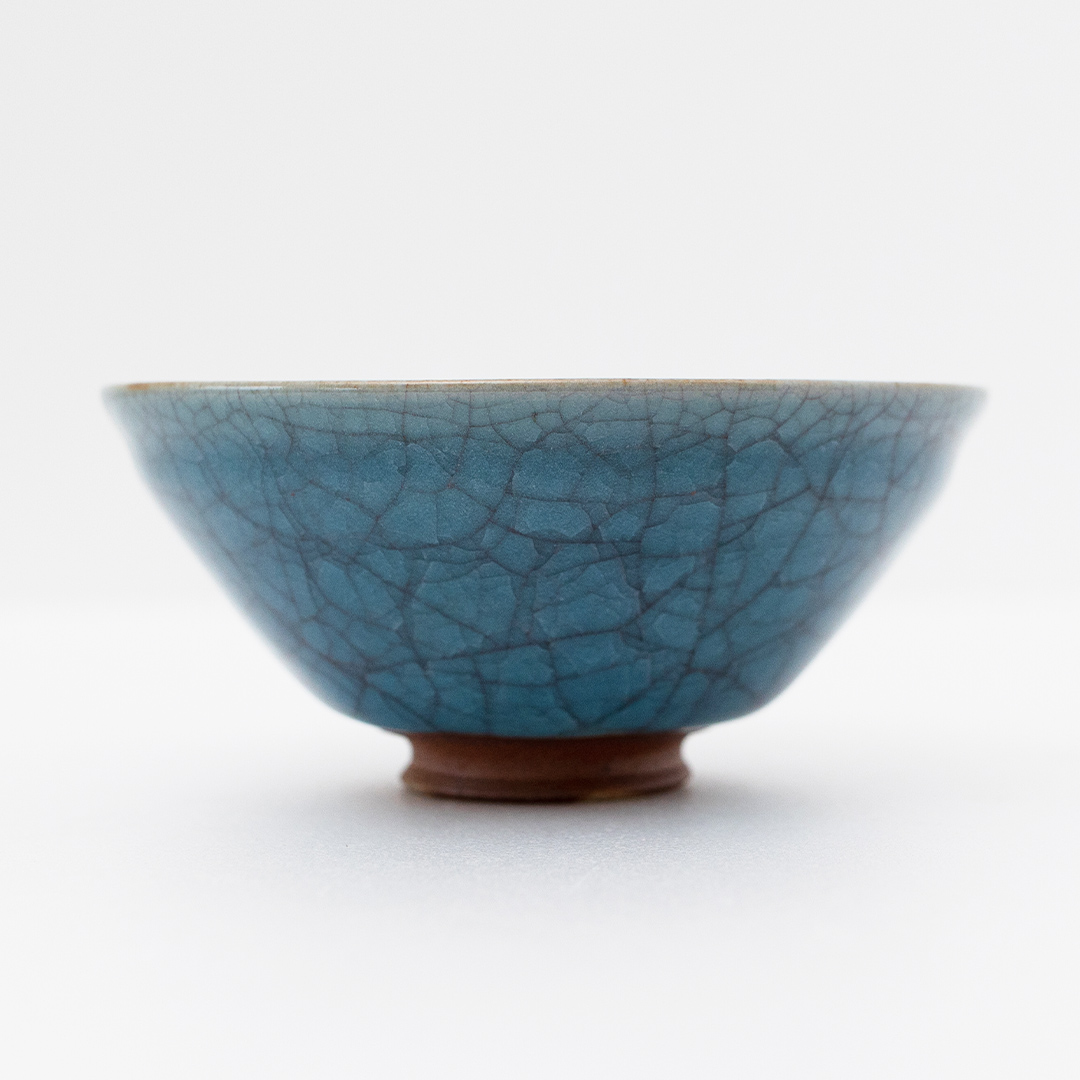 【氷裂貫入青瓷】抹茶茶碗 （小野寺裕司 作） 径13.9cm×高さ7.3cm | 茶碗 湯飲み 夫婦湯飲み 陶器 陶芸 お茶 食器  [EW45-NT]