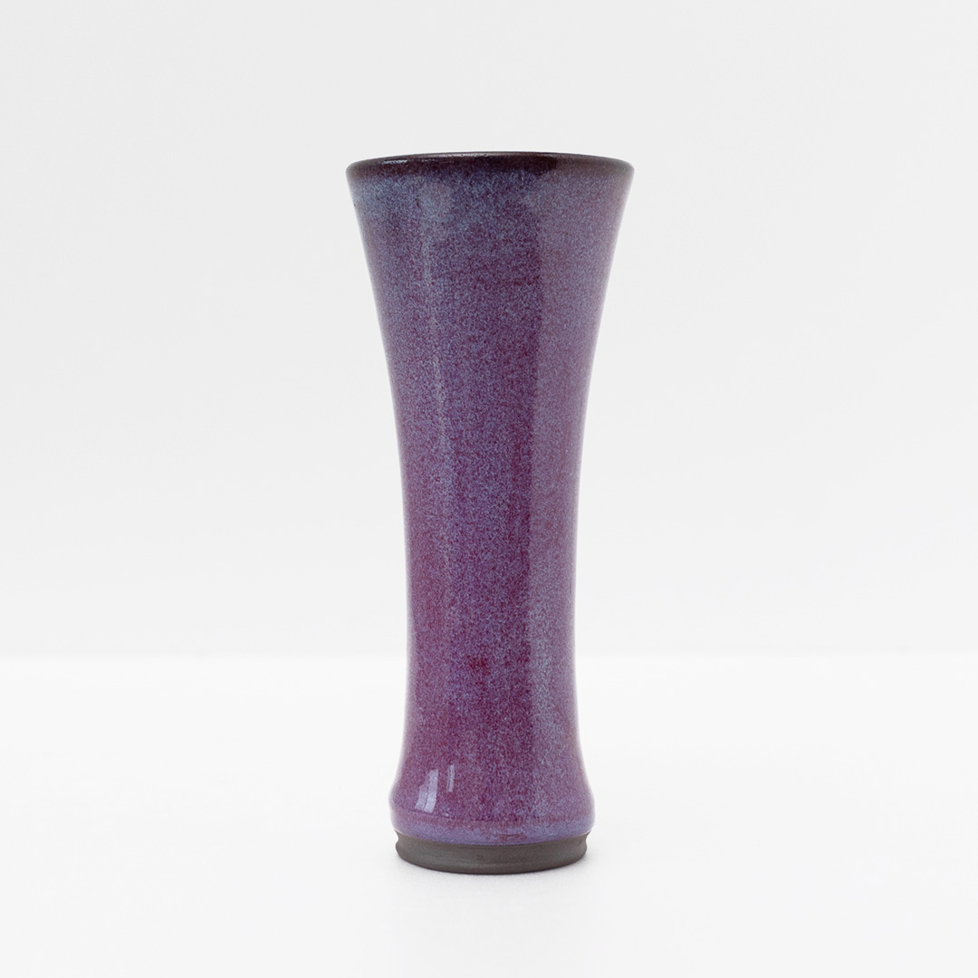 【燿彩窯変紫焔釉】花器 （小野寺裕司 作） 径8.3cm×高さ20.3cm | 花 花瓶 陶器 陶芸 インテリア  [EW48-NT]