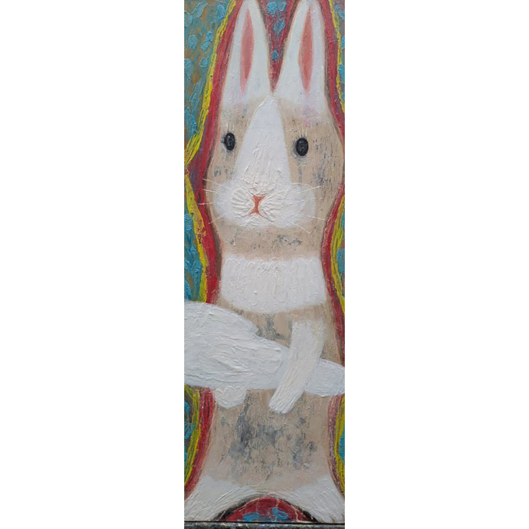 【 限定 1点 】うさぎ・雲を掴む [BG104-NT]