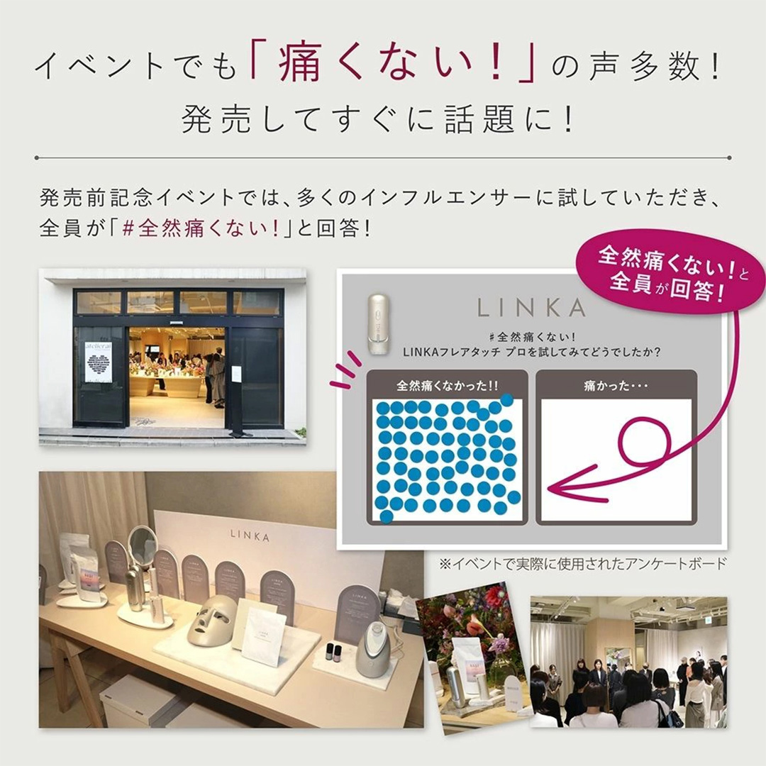 LINKA フレアタッチ プロ リンカ 脱毛器 脱毛 光美容 エステ 美顔器 美容機器 美容 美肌 ボディケア VIO 顔 脇 ワキ ヒゲ 家電 美容器 [EV34-NT]
