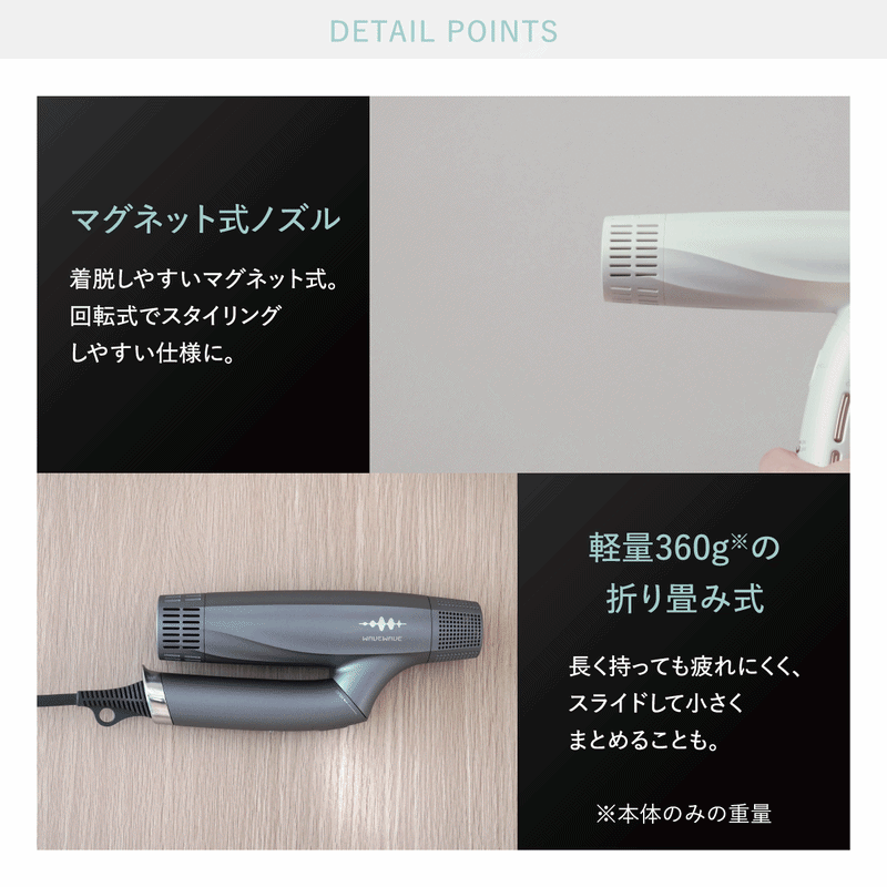 【先行予約】【ギフト対応】WAVEWAVE DualCareDryer デュアルケアドライヤー グレー 【2026年6月上旬より発送開始】 ドライヤー ヘアドライヤー 速乾 強風 大風量 風量 大風速 時短 大風量ドライヤー 速乾ドライヤー 大風量ドライヤー マイナスイオン 軽量 軽い コンパクト ターボ 美容師 美髪 メンズ レディース 男性 女性 ジェンダーレス おしゃれ くせ毛 ツヤ ノズル 冷風 軽量 旅行用 美容家電 ギフト 贈り物 母の日 母の日ギフト [AG258-NT]