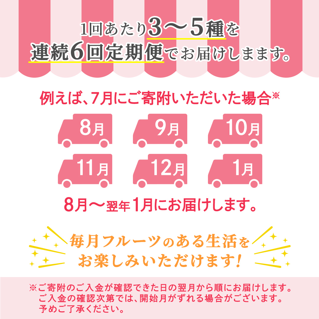 【定期便】フルーツセット（6回定期）（茨城県共通返礼品） 茨城県 県産 つくばみらい市 人気 厳選 果物 くだもの 旬 旬の果物 旬のフルーツ 上級品 極上 贅沢 極み フルーツ フルーツセット ギフト プレゼント