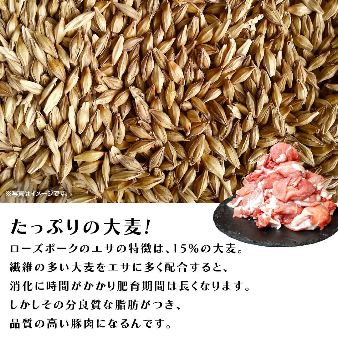《ローズポーク》 小間 合計2kg (250g×8)(茨城県共通返礼品) 肉 お肉 豚 豚肉 ポーク 生姜焼き 焼肉 焼き肉 しゃぶしゃぶ 銘柄豚 ブランド豚 小間切れ [BX165-NT]
