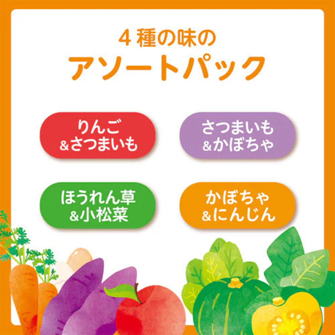 【 ピジョン 】 レンジで蒸しパン アソートパック ( 8個入 × 12袋 ) Pigeon レンジ 蒸し パン おやつ 幼児 朝食 蒸しパン 離乳食 ベビーフード 赤ちゃん 幼児食 つかみ食べ アソート りんご さつまいも かぼちゃ 野菜 [BD277-NT]
