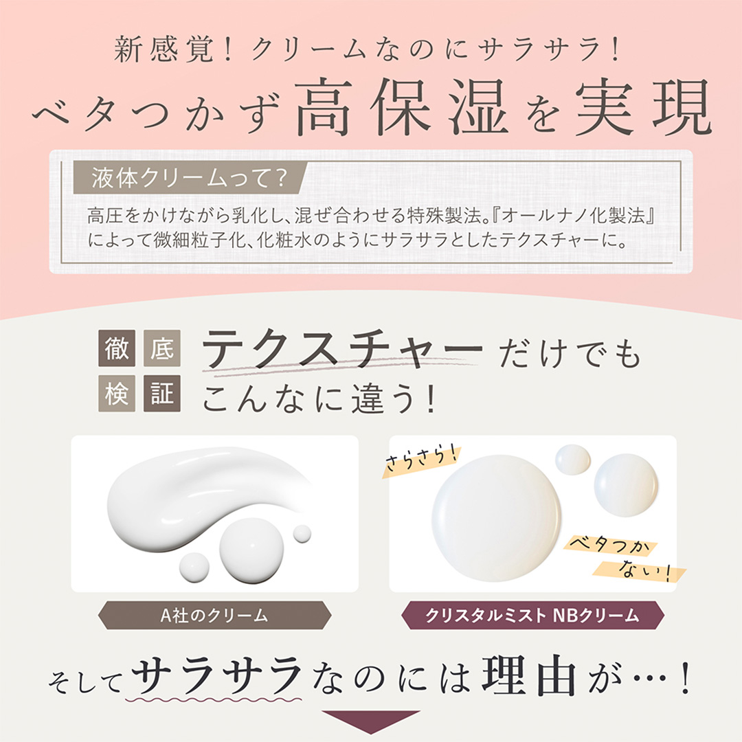 LINKA esthé クリスタルミスト ナノバリアクリーム 60mL×1本 スキンケア 乳液 クリーム LINKA リンカ コスメ 保湿 保水 乾燥肌 毛穴 潤い 透明肌 美肌 毛穴 べたつかない [EV39-NT]