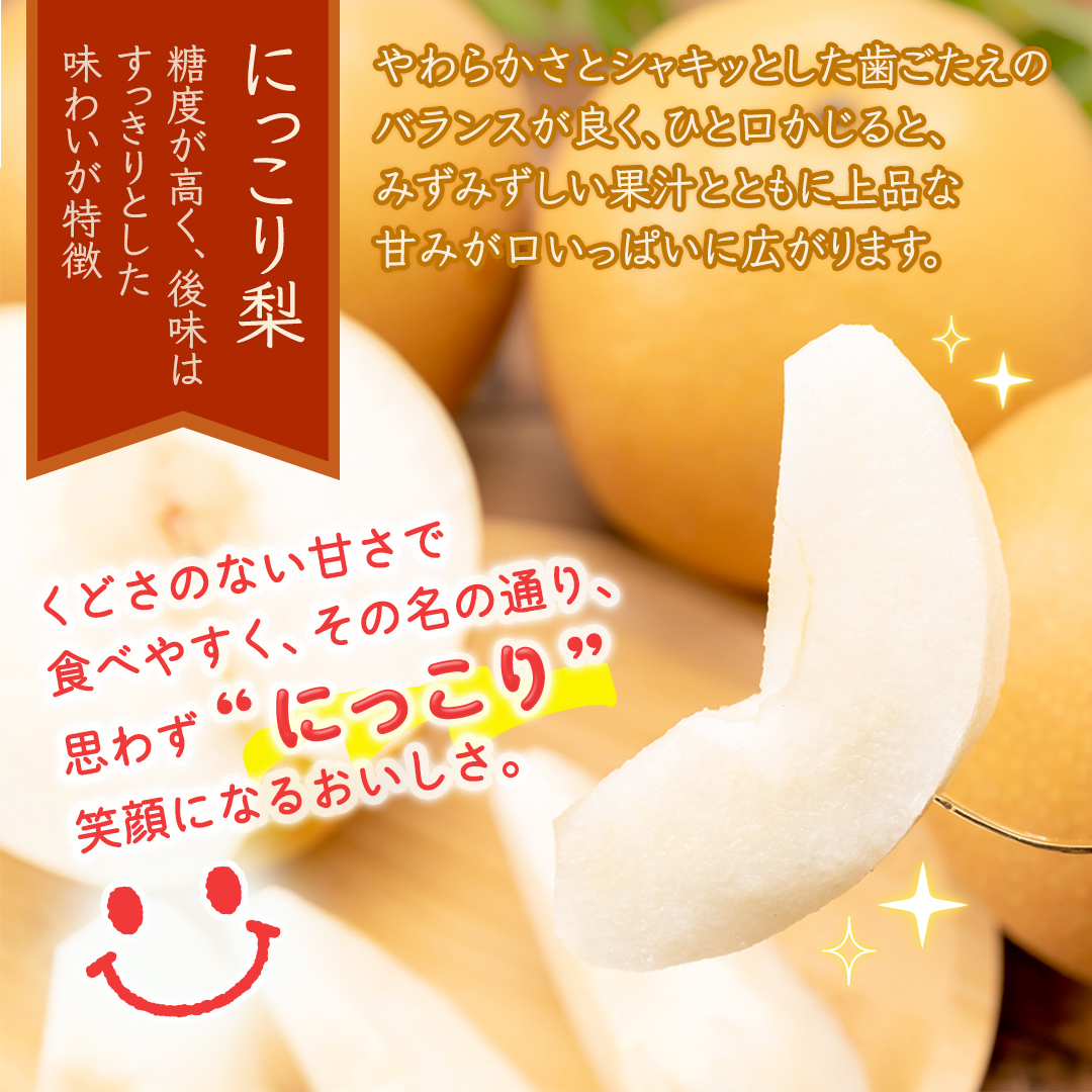 ＜ 訳あり ＞ にっこり 約5kg 【2026年10月より発送開始】（茨城県共通返礼品 [梨]：大子町産） ご家庭用 フルーツ なし ナシ 和梨  梨 わけあり 果実 旬のフルーツ お取り寄せ くだもの 果物 みずみずしい [FC71-NT]