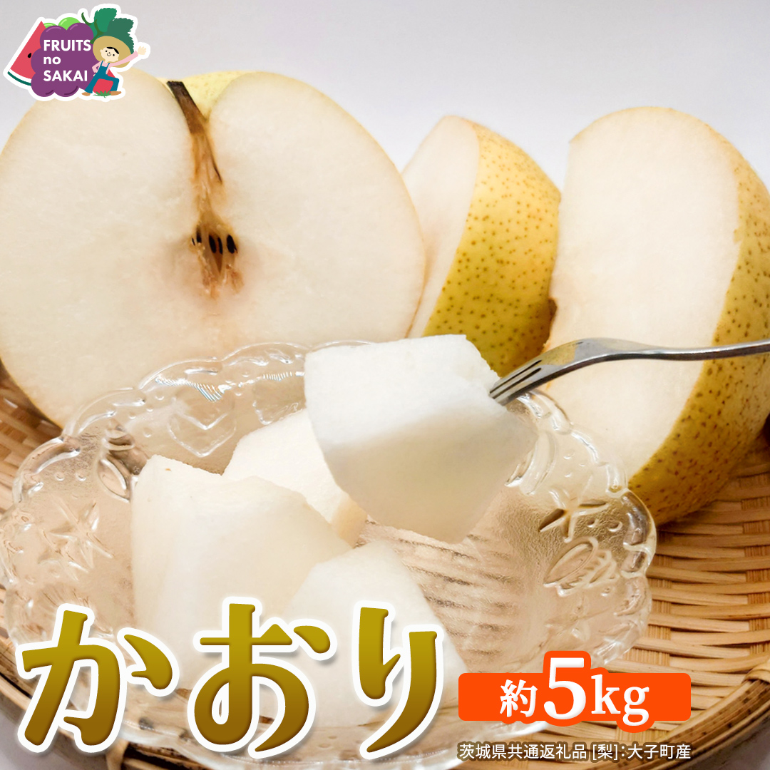 かおり 約5kg 【2026年9月より発送開始】（茨城県共通返礼品 [梨]：大子町産） 高糖度 ギフト 贈り物 プレゼント フルーツ なし ナシ 和梨  梨 果実 旬のフルーツ お取り寄せ くだもの 果物 みずみずしい [FC79-NT]