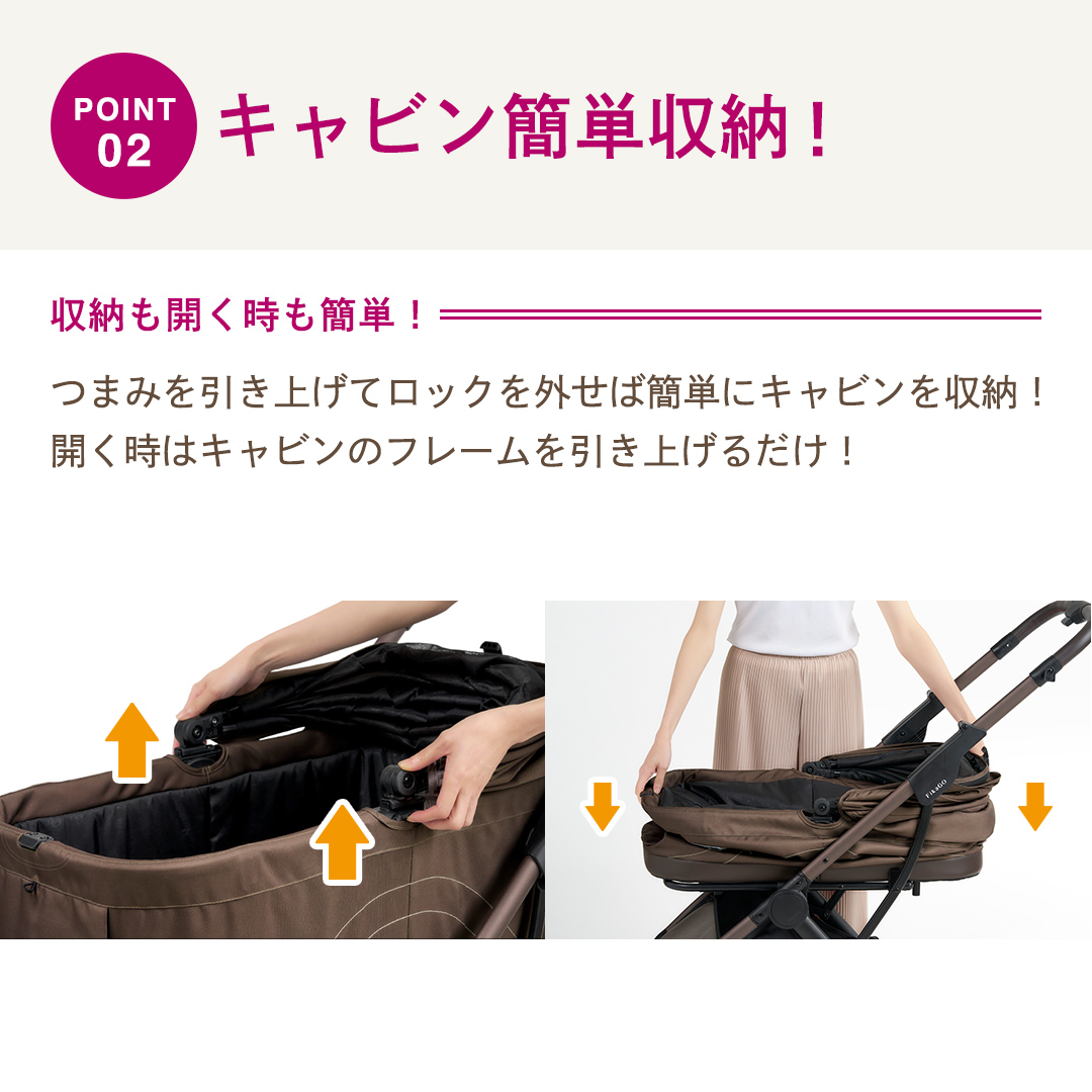 【コムペット】フィカゴー トグル ピュアブラック（BK）156785 中型犬対応 combi コンビ ペットカート FikaGO 1秒自動収納 キャビンを外しても装着したままでも折りたためる 着脱型 2WAY コンパクト収納 自動収納ペットカート 犬用カート 犬用バギー ペットキャリー 4輪ペットカート折り畳み可能 折り畳み式 小型犬 中型犬 多頭 耐荷重30kg [AA120-NT]