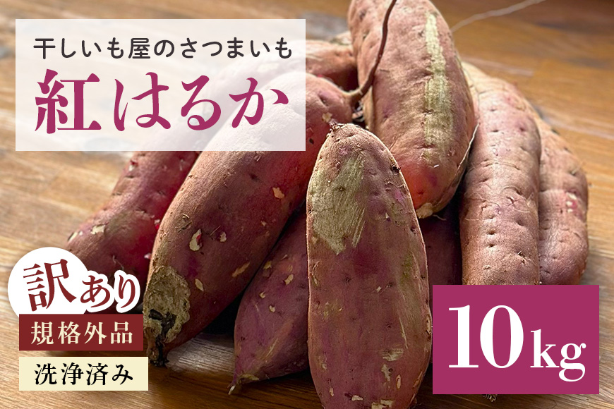 さつまいも 紅はるか 規格外品 10kg サツマイモ さつま芋 生芋 べにはるか 訳あり 国産 茨城県産 箱 直送 やきいも 焼いも 焼き芋 焼芋 おやつ スイーツ作り ケーキ作り スイートポテト 大学芋 大学いも 12-AX
