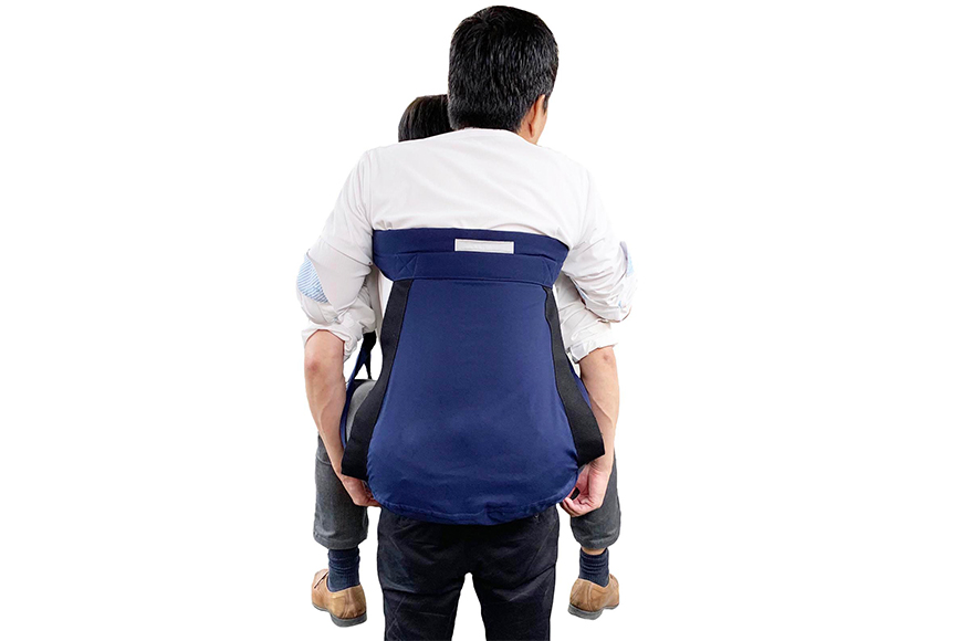 EVACKiDS 避難くん 介助用おんぶひも ネイビー 避難用 緊急 災害用 介護 防災用品 防炎 大人用 衝撃吸収 リフレクター ホイッスル 収納袋 74-CD