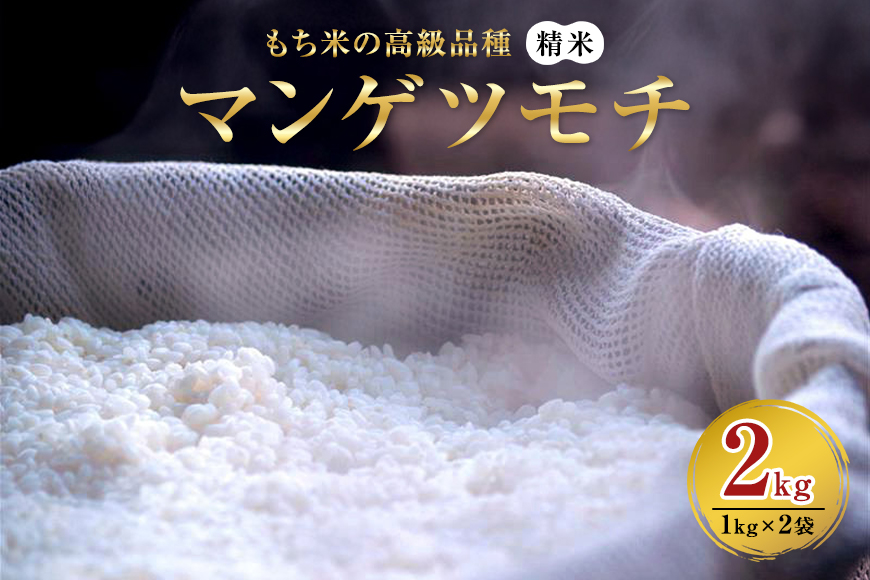 マンゲツモチ 精米 2kg もち米の高級品種 お米 精米 もち米 白米 ごはん ご飯 もち 餅 モチ 単一原料米 茨城県産 高級 高品質 69-S