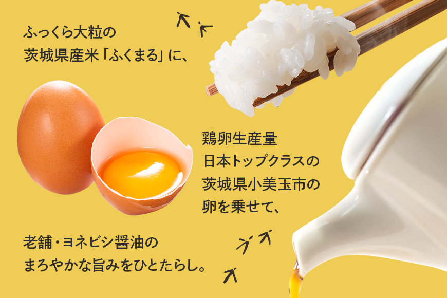 【数量限定】 おみたまごかけご飯セット(4食セット) 卵 たまご タマゴ 玉子 鶏卵 米 白米 うるち米 ふくまる ご飯 レトルト 醤油 しょうゆ セット 卵かけご飯 朝食 朝ご飯 国産 茨城県 小美玉市 93-C