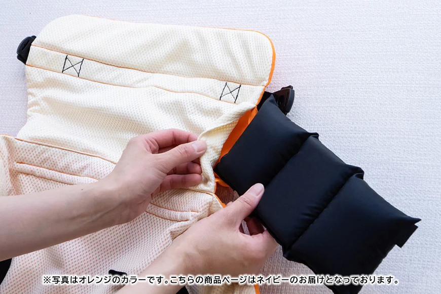 EVACKiDS 避難くん 新生児から使える避難用5WAYキャリー ネイビー 避難用 緊急 災害用 保育 防災用品 防炎 抱っこひも 新生児〜3歳 リフレクター ホイッスル 74-CF