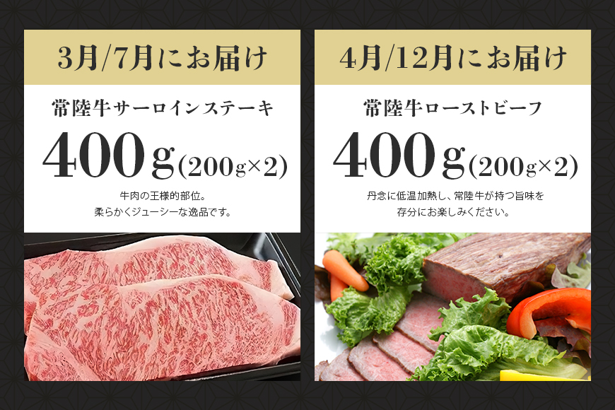 【1年定期便】 常陸牛 年間定期便 すき焼き すき焼 しゃぶしゃぶ ハンバーグ サーロインステーキ ローストビーフ 焼き肉セット 焼肉 ランプステーキ A5ランク 和牛 黒毛和牛 【茨城県共通返礼品】 58-D