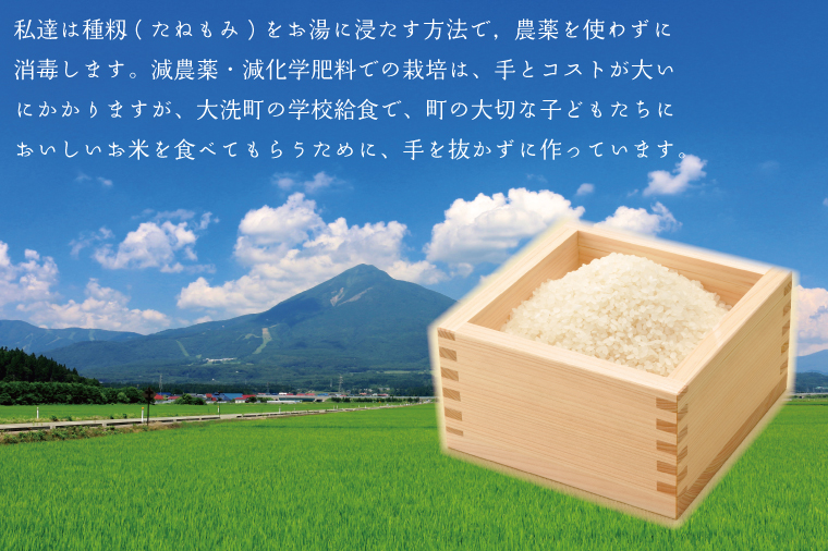 【新米】米 3kg 低農薬米 大洗 日の出米 コシヒカリ 令和6年産 特別栽培米 コメ こめ 送料無料