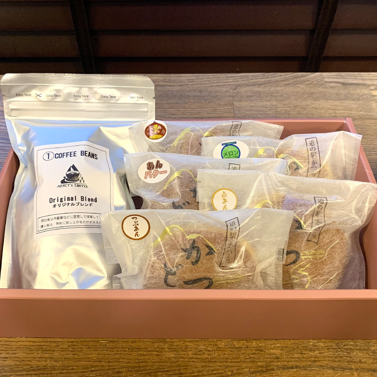 珈琲豆とかつどら5種セット (AF074)