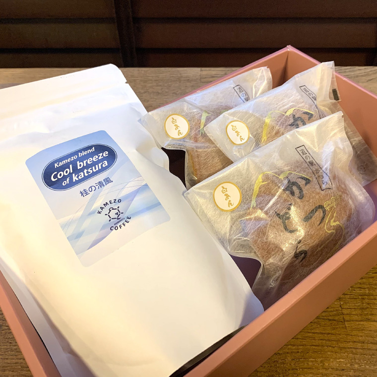 珈琲とかつどら3個セット【桂の清風(粉)/白あん】(AF085)