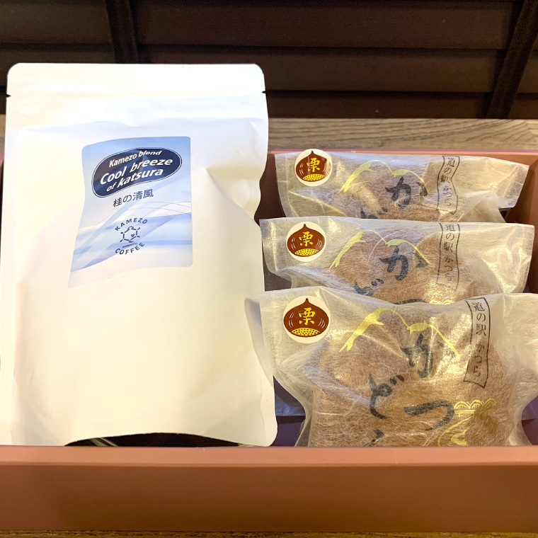 珈琲とかつどら3個セット【桂の清風(粉)/栗】(AF089)