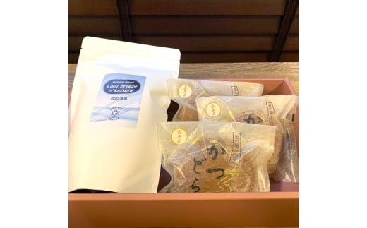 珈琲とかつどら3個セット【桂の清風(豆)/白あん】(AF091)