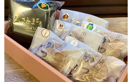 珈琲とかつどら5個【城里町ブレンド(ドリップバッグ)/どらやき5種】(AF133)