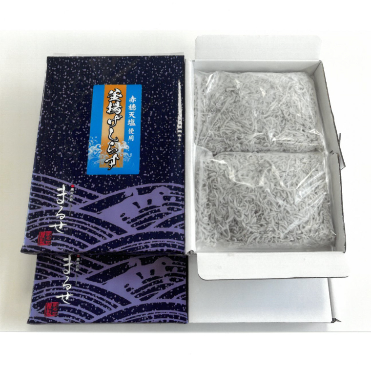 【12回定期便】大津港水揚げの釜揚げしらす 1kg(250g×2パック×2箱) (茨城県共通返礼品:北茨城市) (BC025)