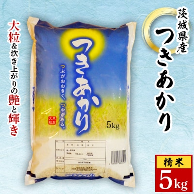 【令和6年産】城里町内・桂農産の【つきあかり】5kg(精米)【配送不可地域：離島】【1317999】