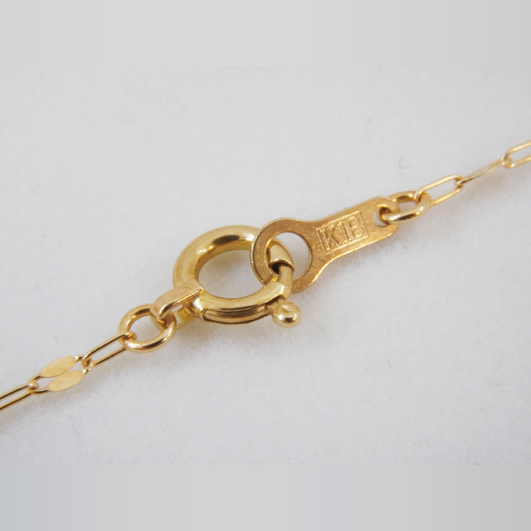 ペタルネックレス K18【ネックレス アクセサリー 金 ゴールド おしゃれ 記念日 プレゼント 贈り物 母の日 バレンタイン クリスマス ホワイトデー 国産】（36-08-1）