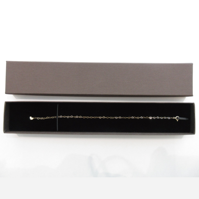 ハートブレスレット K18【ネックレス アクセサリー 金 ゴールド おしゃれ 記念日 プレゼント 贈り物 母の日 バレンタイン クリスマス ホワイトデー 国産】（36-09-1）