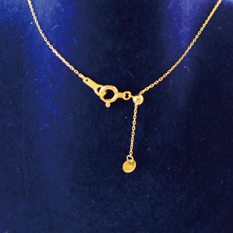 K18 トライアングルミラーネックレス【アクセサリー 18金 K18 ホワイトデー ファッション おしゃれ 小物 ギフト フォーマル カジュアル 国産】（36-01-1）