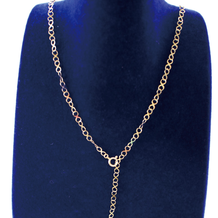 Ｋ18 インフィニティロングネックレス【アクセサリー 18金 K18 ホワイトデー ファッション おしゃれ 小物 ギフト フォーマル カジュアル 国産 阿見町 茨城県】（36-04-1）