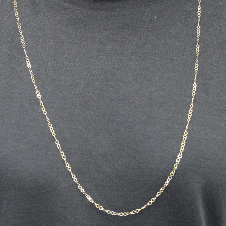 Ｋ18 インフィニティロングネックレス【アクセサリー 18金 K18 ホワイトデー ファッション おしゃれ 小物 ギフト フォーマル カジュアル 国産 阿見町 茨城県】（36-04-1）