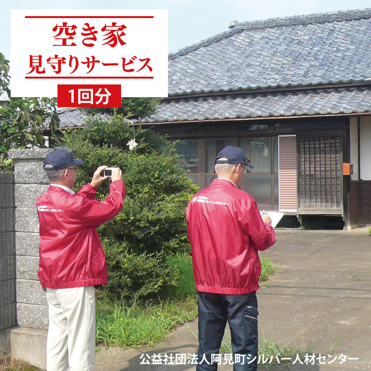06-01 空き家見守りサービス（１回分）【屋外確認 見回り 代行業務 点検  空き家】