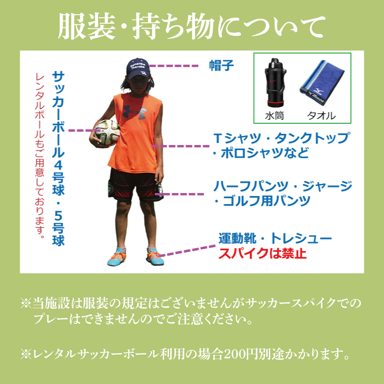 フットゴルフ1日回り放題プレー券（1名分）ゴルフとサッカーの融合　家族で楽しめる（66-01）