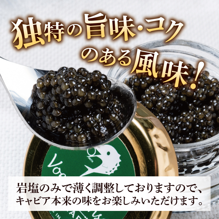【先行予約】【12月上旬から中旬に発送】【茨城県共通返礼品/河内町】純国産キャビアVoeu-Pence 20ｇ×1個【数量限定 茨城県河内町】(78-01)