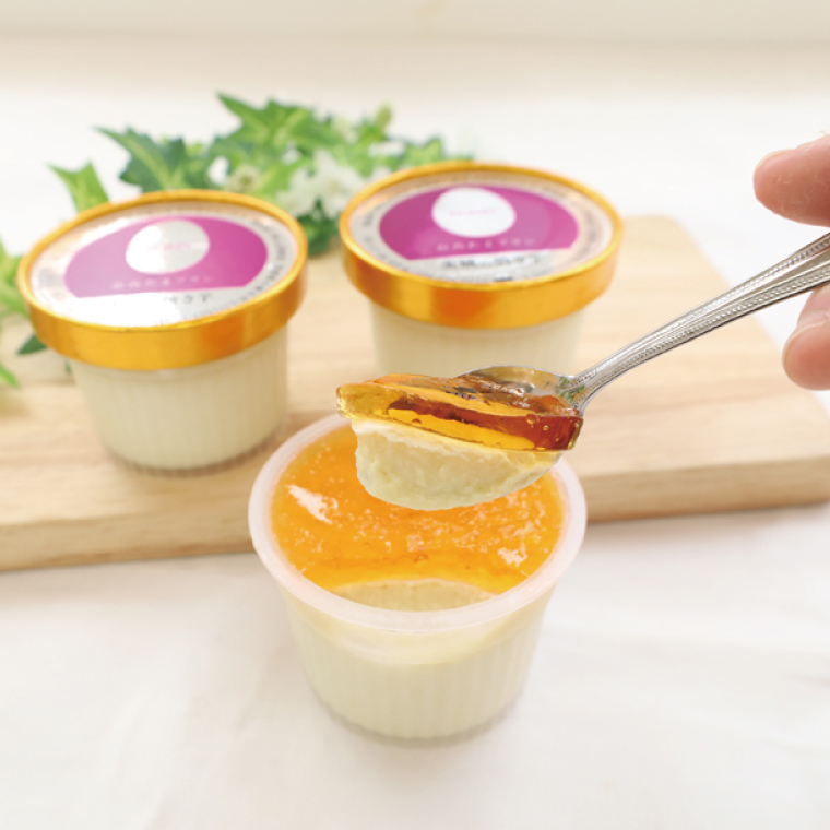 【茨城県共通返礼品/小美玉市】おみたまプリン 茨城の焼き芋 4個入り【茨城県産 紅はるか シルクスィート 人気 焼き芋プリン カラメル ミルク 3重奏】(80-01)