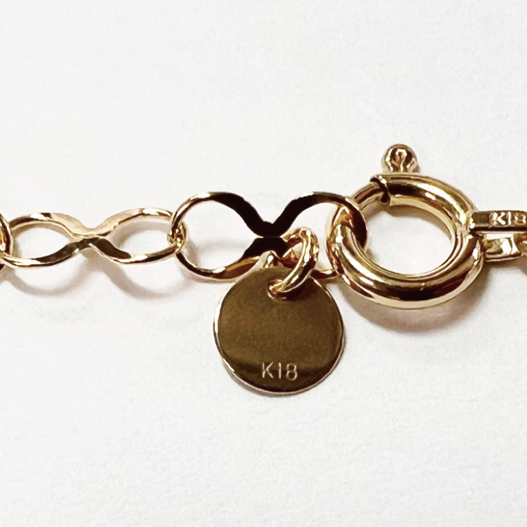 Ｋ18 インフィニティロングネックレス【アクセサリー 18金 K18 ホワイトデー ファッション おしゃれ 小物 ギフト フォーマル カジュアル 国産 阿見町 茨城県】（36-04-1）