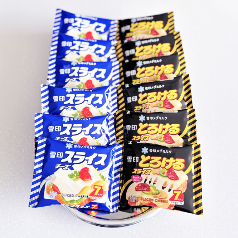 工場直送 雪印 メグミルク スライス チーズ 詰め合わせ セット 12品 人気 カルシウム スライスチーズ とろける 食べ比べ  乳製品 加工品 冷蔵 送料無料(02-06)