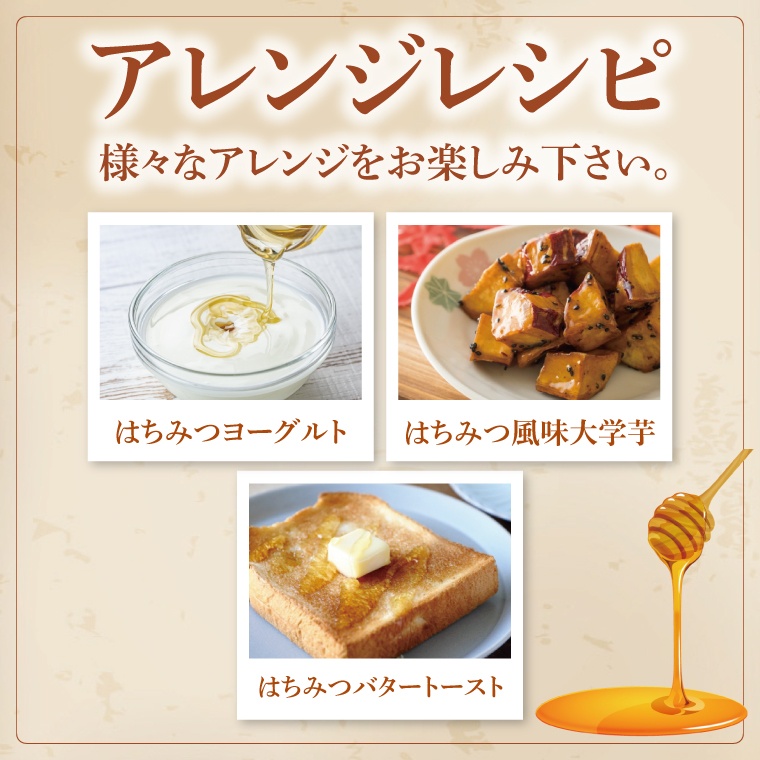 【茨城県共通返礼品/ひたちなか市】季節のはちみつセット【春の百花蜜 夏の百花蜜 秋の百花蜜 食べ比べ 蜂蜜 茨城県産】(75-01)