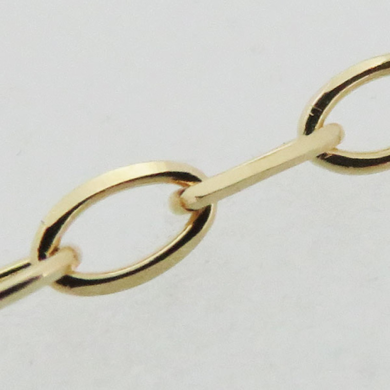 K18 Ｒフェザーネックレス（60cm）｜アクセサリー 18金 ホワイトデー ファッション おしゃれ 小物 ギフト フォーマル カジュアル 国産（36-12）