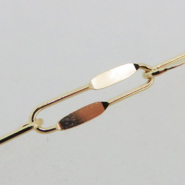 K18 ハーフプレスロングネックレス（80cm）｜アクセサリー 18金 ホワイトデー ファッション おしゃれ 小物 ギフト フォーマル カジュアル 国産（36-16）