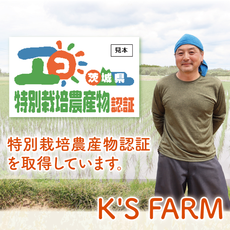 令和7年産 特別栽培農産物認証 コシヒカリ玄米５kg 特栽米 ネオニコフリー 減農薬 減化学肥料 安心 安全 こしひかり 白米 弁当 おにぎり オニギリ 有機肥料 特別栽培米 エコ農産物 茨城県産米(86-04)