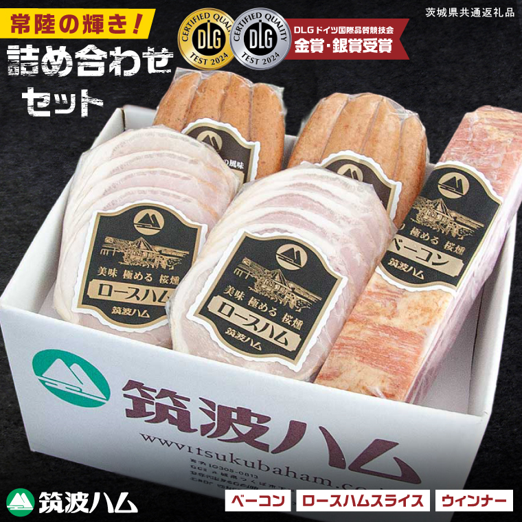常陸の輝きDLG コンテスト 受賞 商品 詰め合わせ 豚肉 お取り寄せ グルメ 人気 冷蔵 詰め合わせ ギフト おかず ご当地グルメ ディナー 食べ比べ パーティー【茨城県共通返礼品/つくば市】（106-09）