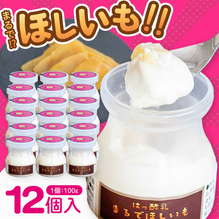 まるでほしいも 100g×12個  (ほしいもクン特製 化粧箱入り 1箱 (3個入り)×4個) 干し芋風 さつまいもスイーツ しっとり 食感 甘い おやつ 人気 お菓子 お取り寄せ【茨城県共通返礼品/つくば市】（106-23）