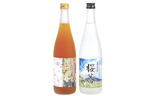 51-03あみの梅酒・そば焼酎「華梅・桜蕎」2本セット（720ml×各1本）