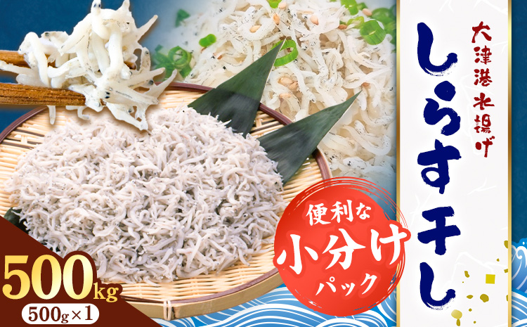 しらす干し 小分け 大津港水揚げ しらす 500g (茨城県共通返礼品：北茨城市) 川崎水産有限会社 《30日以内に出荷予定(土日祝除く)》しらす干 小分けパック 減塩 茨城県 河内町【配送不可地域あり】（沖縄・離島）