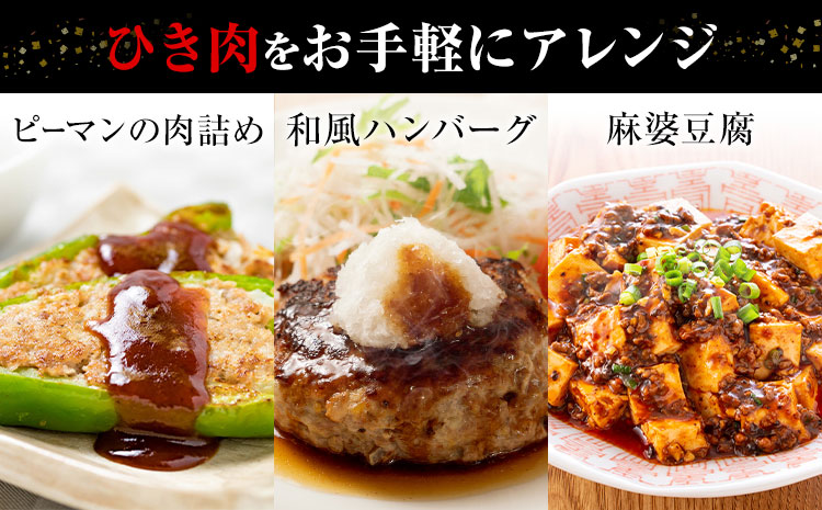 美明豚 ひき肉 500g × 6パック 計3kg (茨城県共通返礼品：茨城県産) ワークミート《30日以内に出荷予定(土日祝除く)》茨城県 河内町 SPF豚 びめいとん 部位 ひき肉 惣菜 豚肉 ブランド豚