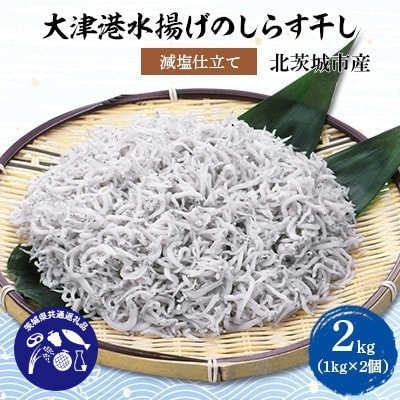 【茨城県共通返礼品】大津港水揚げのしらす干し2kg(1kg×2個)(北茨城市産)【配送不可地域：離島・沖縄県】【1434289】