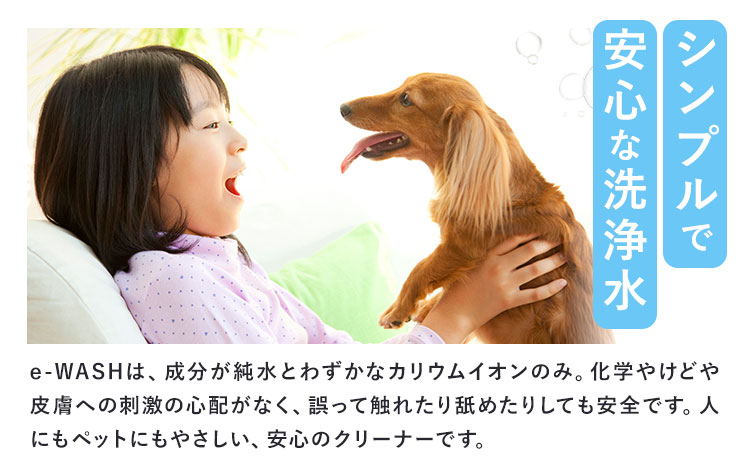 e-WASH 500ml 2本セット《30日以内に出荷予定(土日祝除く)》まちづくり河内株式会社かわち夢楽 掃除 洗浄 洗浄水 除菌 消臭用 強アルカリ電解水 マルチクリーナー 茨城県 河内町